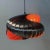 Orange Spiral Pendant Lamp in Steel and Orange Tones from Massive, 1970s For Sale - Image 8 of 11