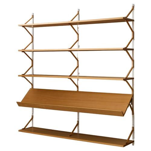 Brown Wall Shelf attributed to Bruno Mathsson, Sweden, 1970s For Sale - Image 8 of 8
