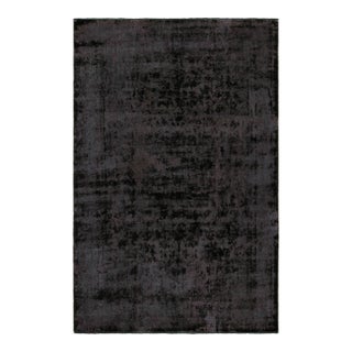 Vintage Persian Kerman Rug in Black and Purple Tones, From Rug & Kilim For Sale