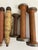 Coffee Antique Wooden Textile Bobbins With Original Thread – Group of 10 For Sale - Image 8 of 14