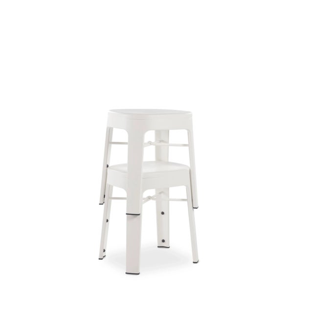 Contemporary RS Barcelona Ombra Indoor/Outdoor Low Stool, White For Sale - Image 3 of 5