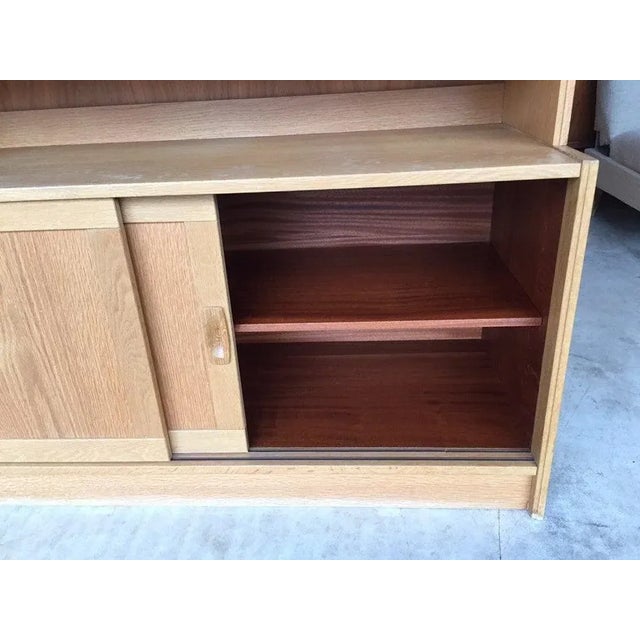Wood Danish Oak & Teak Bookshelf, 1960s For Sale - Image 7 of 11