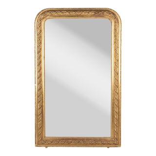 19th Century French Louis Philippe Gilded Mirror For Sale