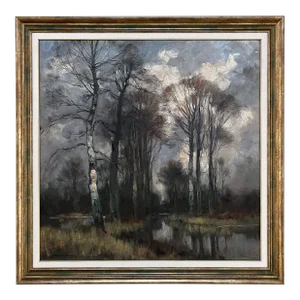 Antique Framed Oil Painting on Canvas by Ludovic Janssen (1888-1954)