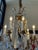 In the Style of Dennis & Leen Gold Finish Six Light Crystal Chandelier For Sale - Image 9 of 12