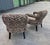 Directional Larry Laslo for Directional Zebra Pattern Wood Frame Lounge Club Chairs, a Pair For Sale - Image 4 of 12