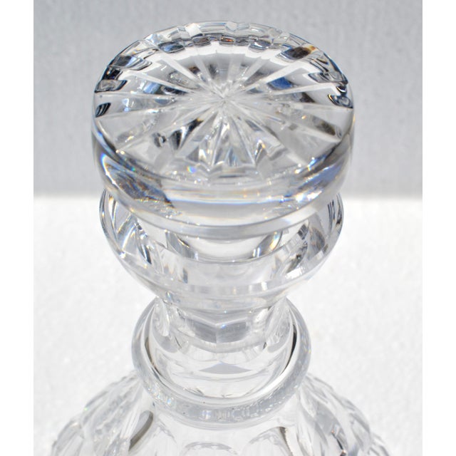 Waterford Vintage Waterford Crystal Spirit Liquor Decanter Handmade Cut Glass Pattern Star Stopper For Sale - Image 4 of 16