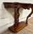 Late 20th Century Vintage Carved Mahogany Serpentine Console Table Hall Table Entryway Table For Sale - Image 5 of 10