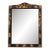 Antique English Chinoiserie Black Japanned Dressing Table Mirror / Table Top Easel Mirror For Sale