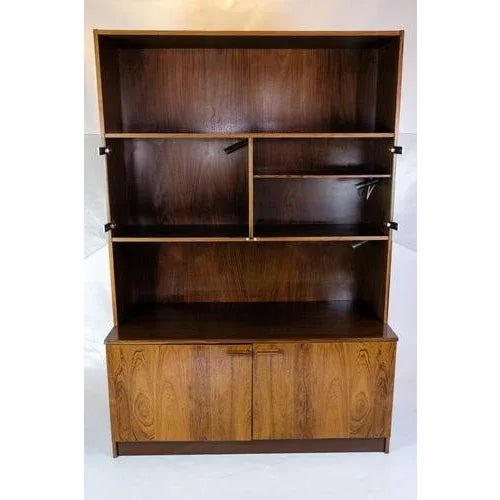 Danish Bookcase in Rosewood with Light Display, 1960s For Sale - Image 3 of 9