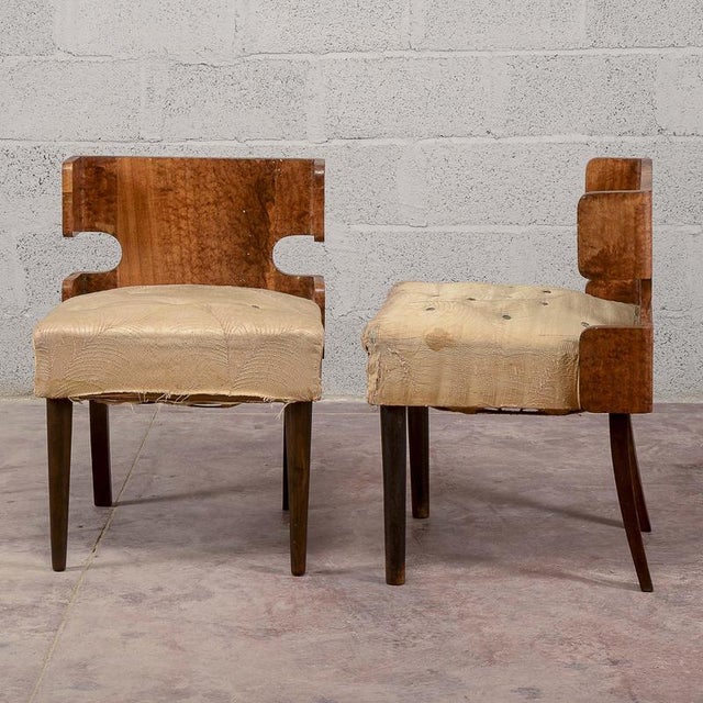 Art Deco Armchairs, Italy, 1920s, Set of 2 For Sale - Image 3 of 18