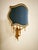 Blue Brass Wall Light with Decorated Fan For Sale - Image 8 of 18