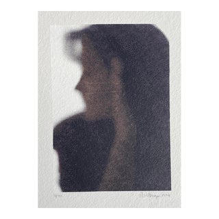 1994 Serigraph Portrait in Profile For Sale