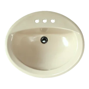 1972 Vintage American Standard Beige/Sand Colored Porcelain Drop-In Sink
