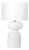 Bardot Metal Table Lamp, White For Sale