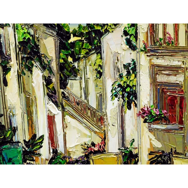 2000 - 2009 Maya Eventov Untitled Oil Canvas With Beautiful Custom Frame Me040908-03 For Sale - Image 5 of 9