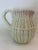 Rustic European Vintage Pink and Green Majolica Trompe L’oeil Asparagus Pitcher Made in Italy For Sale - Image 3 of 10