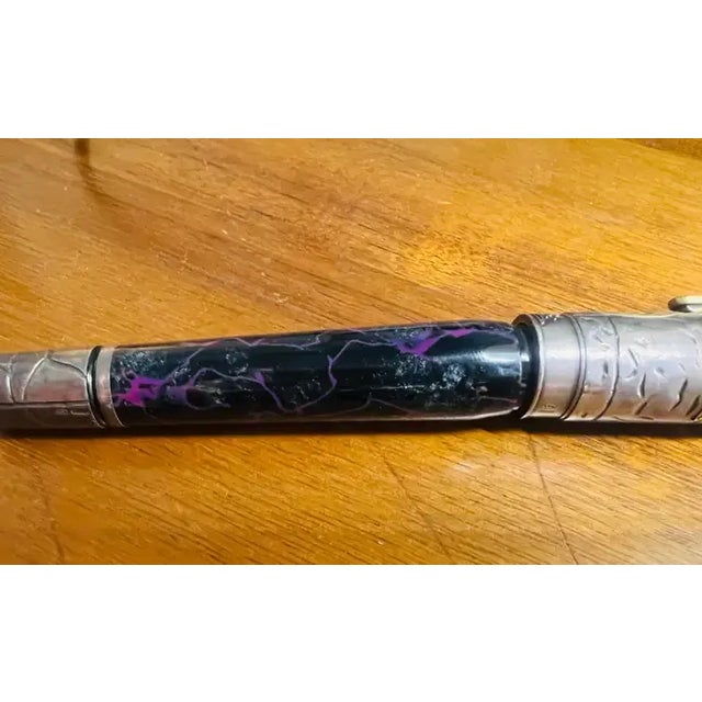 Metal Krone Edgar Allan Poe Limited Edition Fountain Pen With Original Box For Sale - Image 7 of 12