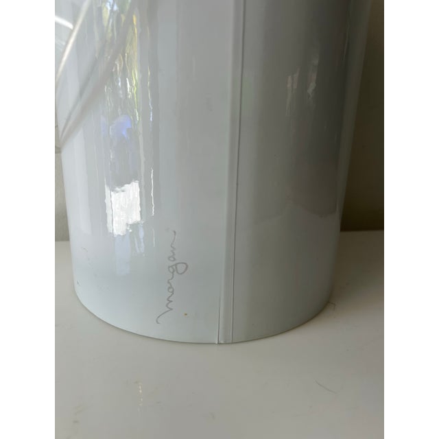Plastic Vintage Morgan Designs "Bucket Brigade" White & Lucite Ice Bucket-Party Size 11.5" For Sale - Image 7 of 7