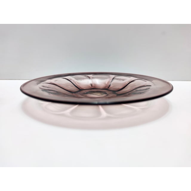 Mid-Century Modern Rose Ribbed Murano Glass Vide-Poche by Vittorio Zecchin, 1920s For Sale - Image 3 of 8
