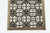 Bronze grille. The design style can work in a variety of settings: Art Deco, Gothic, Contemporary, Moorish.