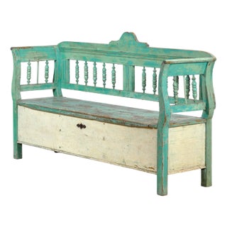 Hungarian Pine Bench, 1900 For Sale