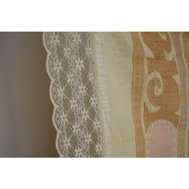 Hand Embroidered Uzbek Suzani - Wall Decor For Sale In New York - Image 6 of 15