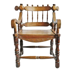 Antique Moon & Star Baule Chief Arm Chair
