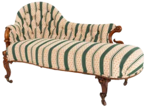 Victorian Chaise Lounges in Mahogany, 1860s