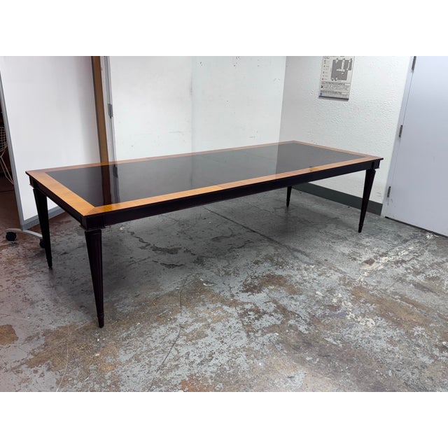 Larry Laslo for John Widdicomb Moderne Extension Dining Table For Sale - Image 9 of 12