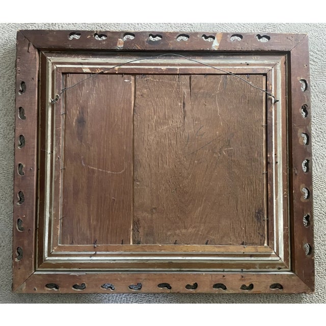 French 1898 Painted French Wedding Photograph For Sale - Image 3 of 8