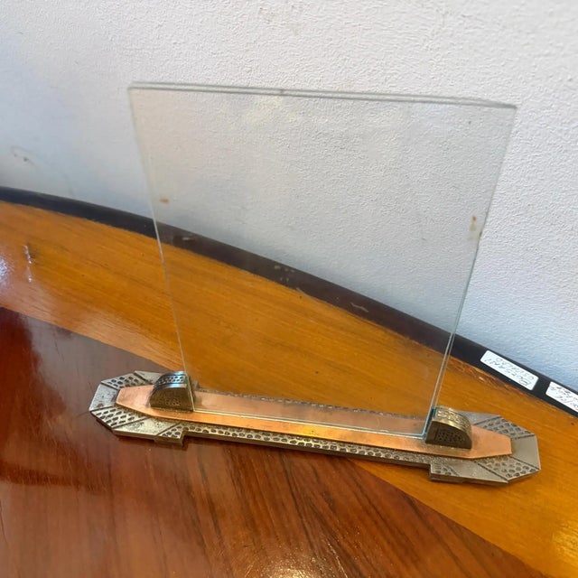 1940s Mid-Century Modern Copper and Iron French Picture Frame For Sale - Image 10 of 10