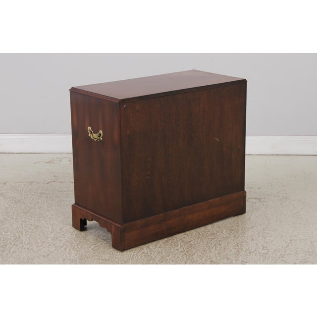 Hekman Yew Wood Bachelors Chest of Drawers For Sale - Image 12 of 13