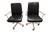 Postmodern Vintage Milo Baughman Style Directors Chairs Swivel Castors Postmodern Vintage For Sale - Image 3 of 14