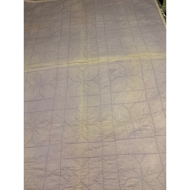 Vintage Eight Point Star Quilt For Sale - Image 4 of 7