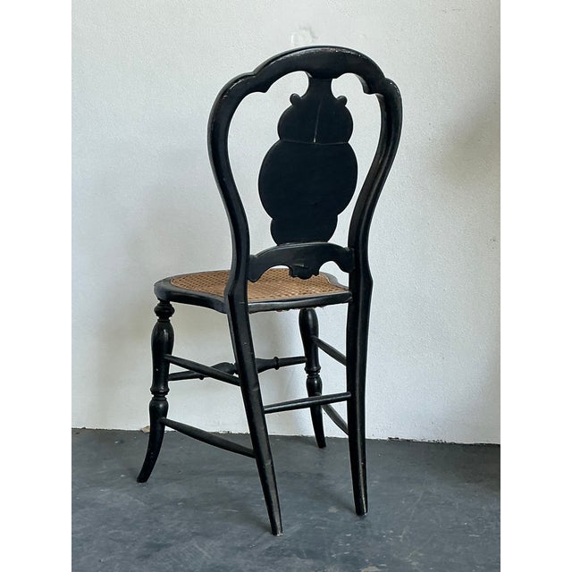 Late 19th Century Vintage Paper Mache Inlay Chair For Sale - Image 5 of 12