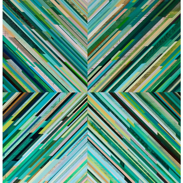 Green Hue by Mary Crane Nutter Acrylic Paint on Raised Wood Panel, 36"x36" Mary Crane Nutter lives in Walla Walla where...