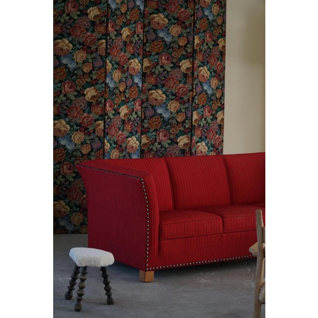 1930s Art Deco 3-Seater Sofa in the style of Flemming Lassen, 1940s For Sale - Image 5 of 18