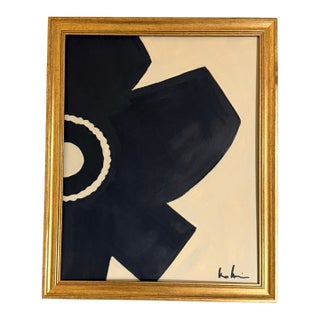 Contemporary Abstract Flower Expressionist Painting by Bryan Boomershine Framed For Sale