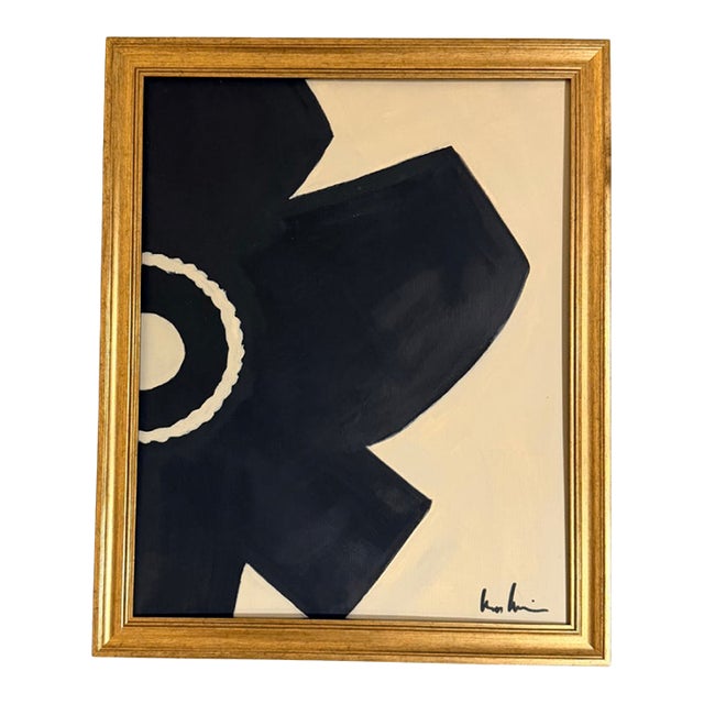 Contemporary Abstract Flower Expressionist Painting by Bryan Boomershine Framed For Sale