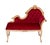 Louis XVI Red Velvet Hall Sofa, France, 1950s For Sale - Image 12 of 12