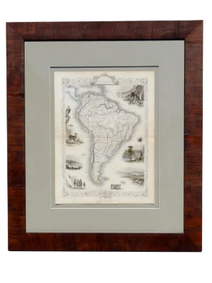 South America Map - Tallis 1851