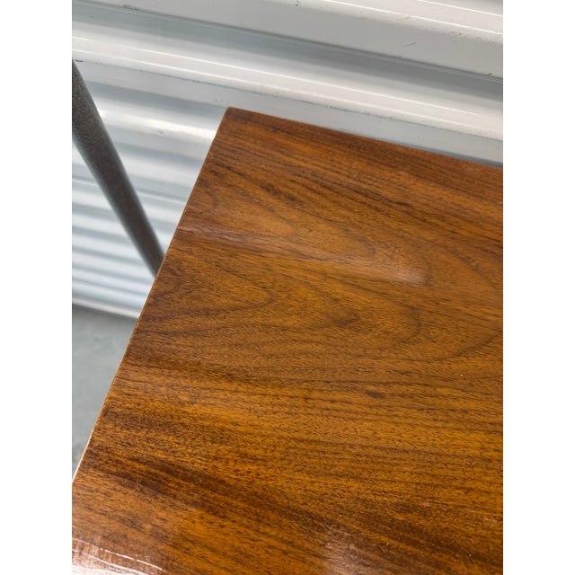 Brown Mid 20th Century Walnut Dresser Bachelors Chest With Carved Panel Door For Sale - Image 8 of 12