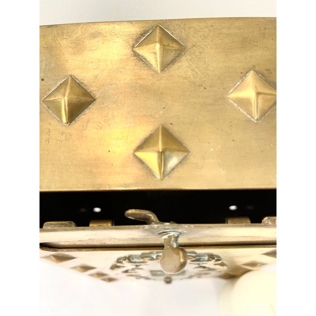 Antique Vintage Solid Brass Mailbox: Wallmount Letterbox For Sale - Image 10 of 14