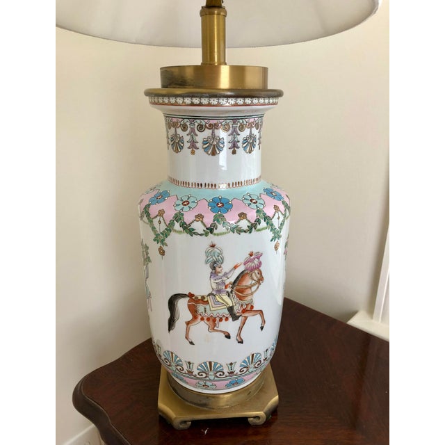1970s Pastel-Painted + Colorful Characters Ceramic Lamp For Sale In Raleigh - Image 6 of 12