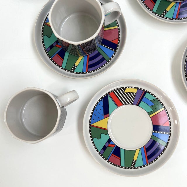 Rosenthal Tea Service Scenario Metropol by Barbara Brenner for Rosenthal, 1990s, Set of 9 For Sale - Image 4 of 8