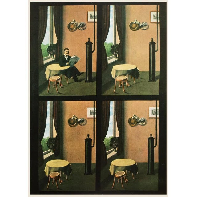 1972 After Rene Magritte "Man With Newspaper", First Edition Print For Sale In Dallas - Image 6 of 7
