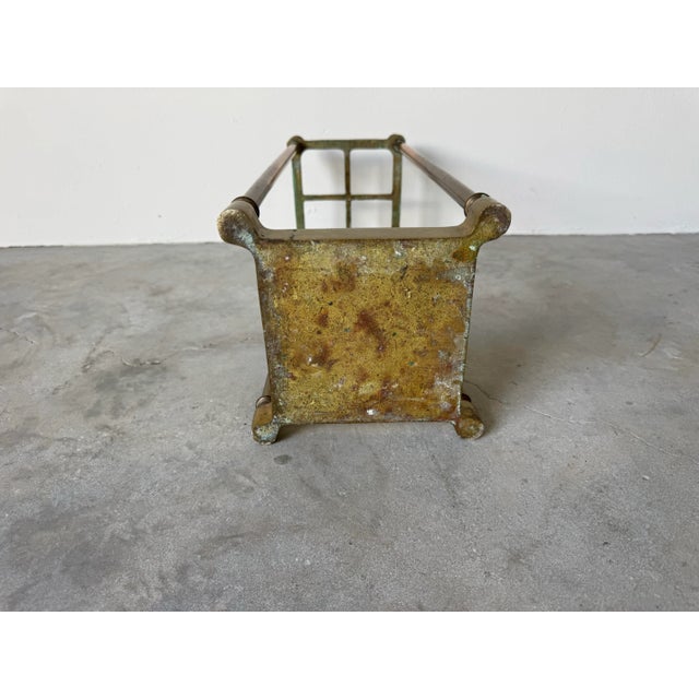 1960's Vintage Solid Brass Umbrella Stand/ Sold For Sale - Image 11 of 11