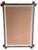 Large Vintage Rustic Mahogany Wall Mirror, 1980s For Sale - Image 4 of 6