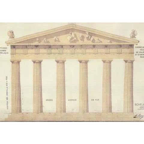 Artist: A. Defrasse Title: Envoi de Rome Year: Unknown Signed: No Medium: Offset Lithograph Paper Size: 28 x 38.5 inches (...